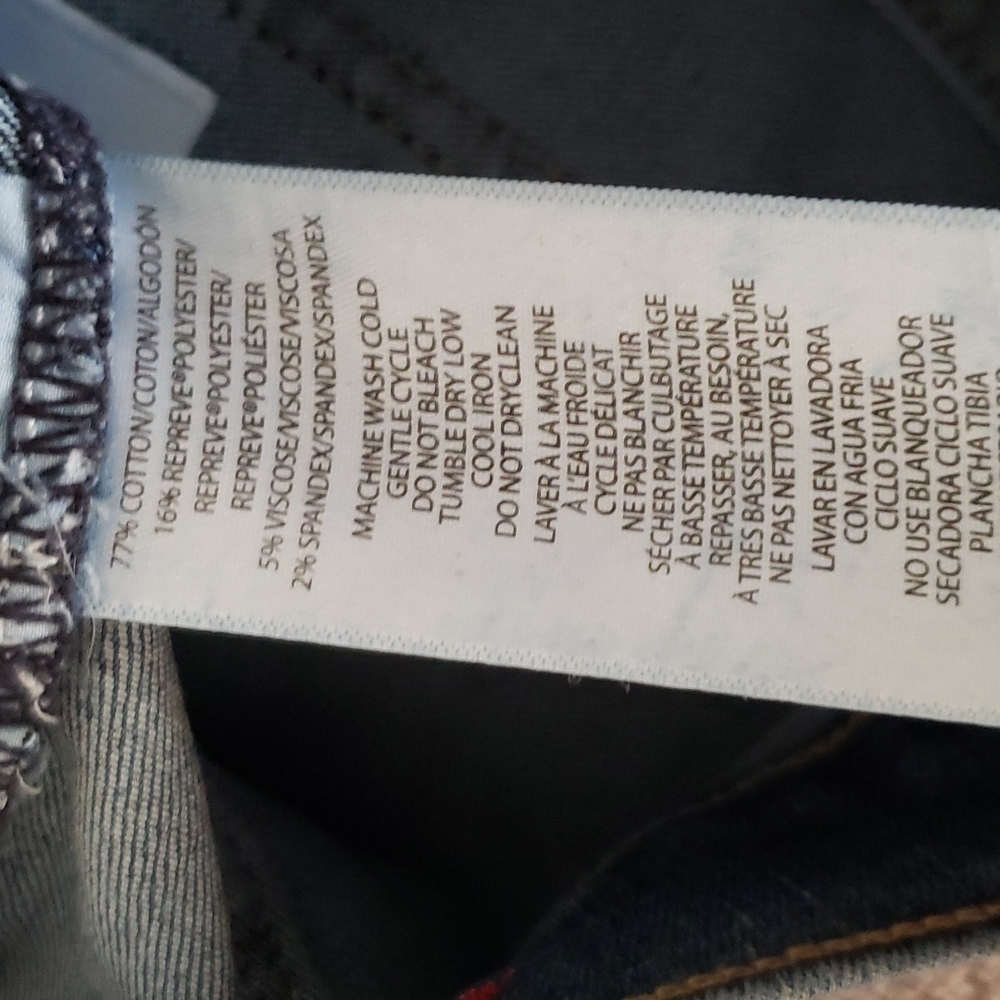 Calvin Klein midrise classic straight blue jeans - Picture 6 of 9